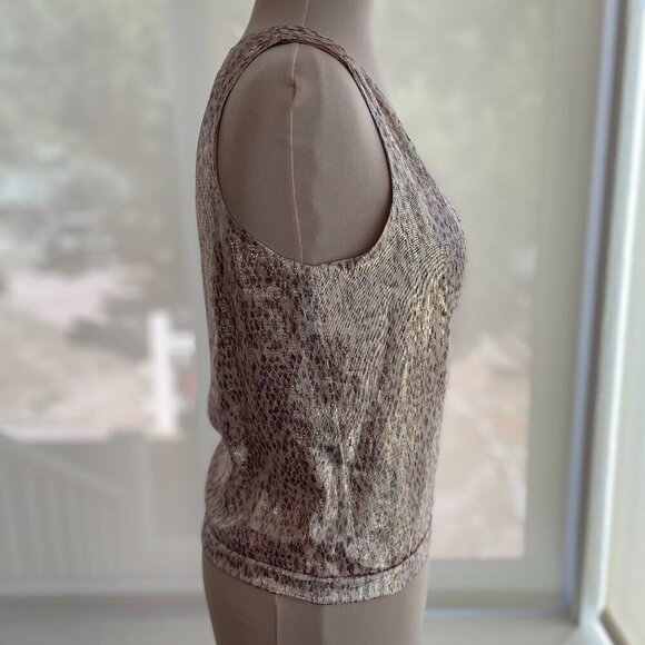 NWT Ramy Brook NY Silk Printed Norah Sleeveless V-Neck Top in Blush, Size: XXS - Picture 7 of 12